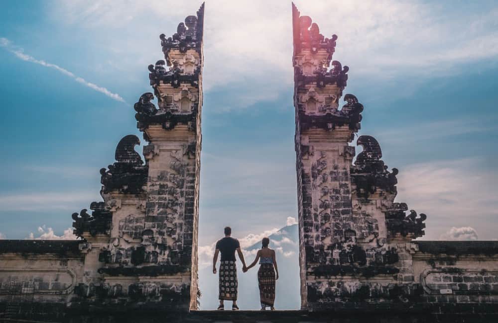 kinh nghiệm lên lịch trình tour du lịch cổng trời Bali đền Pura Lempuyang tự túc bali